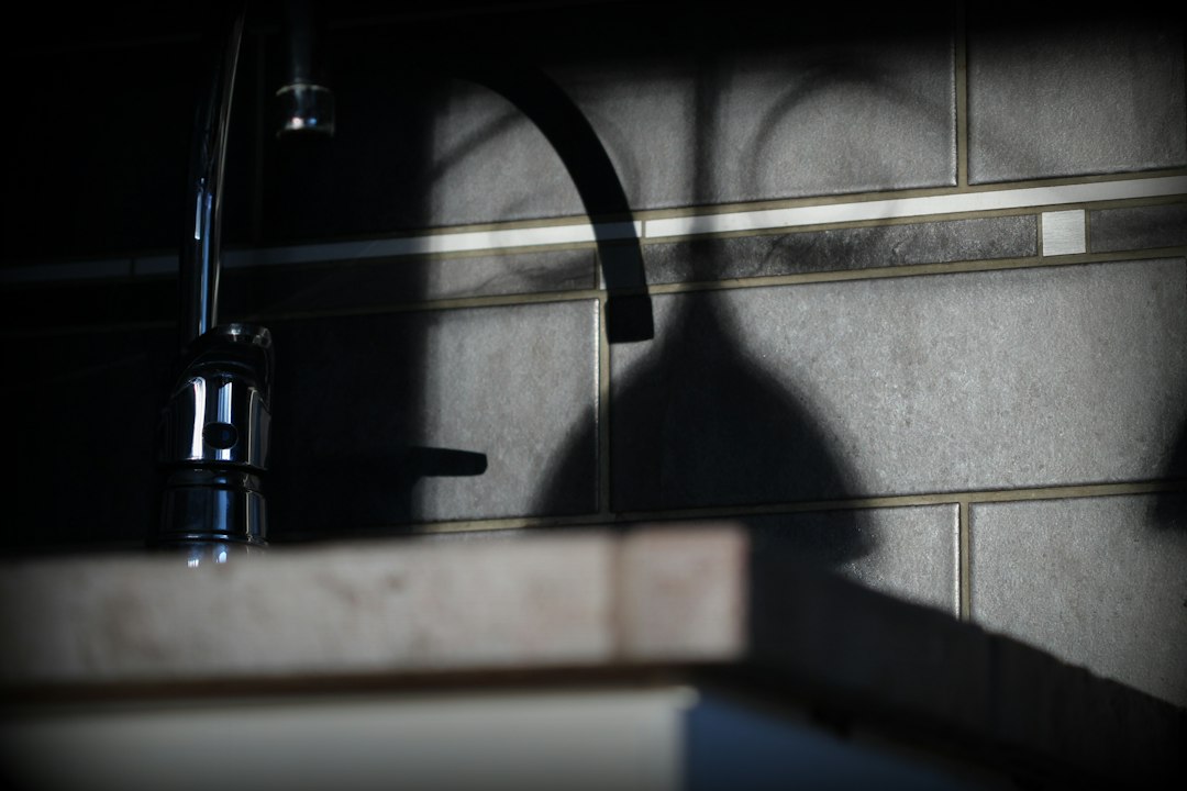 Grifo de cocina con agua